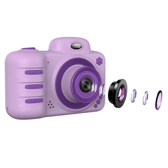 
Mini Rechargeable Children 3.0inch Fall-proof Digital Camcorders Little Kids Camera Gift 8MP purple color 