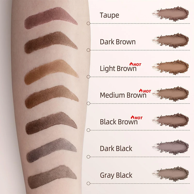 Costom Eye Brow One Step Eyebrow Stamp Shaping Kit Set Gel Stamp Makeup Kit Magic Eyebrow Stencils Eyebrow Powder Enhancers