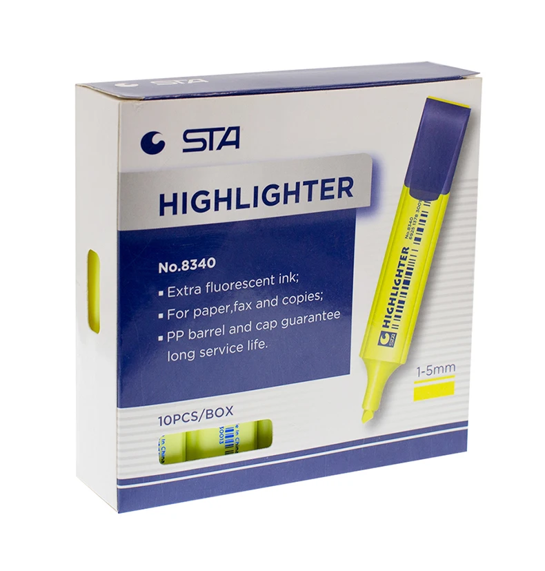  Colored Highlighter pen 8 colors for students offices fluorescent highlighter marker