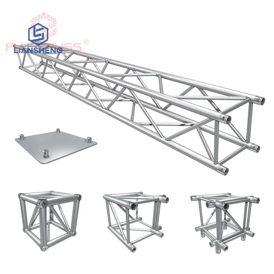 Ready to Ship Fast Delivery Aluminum Truss Silver 300*300mm 400*400mm Spigot Truss Screw Truss