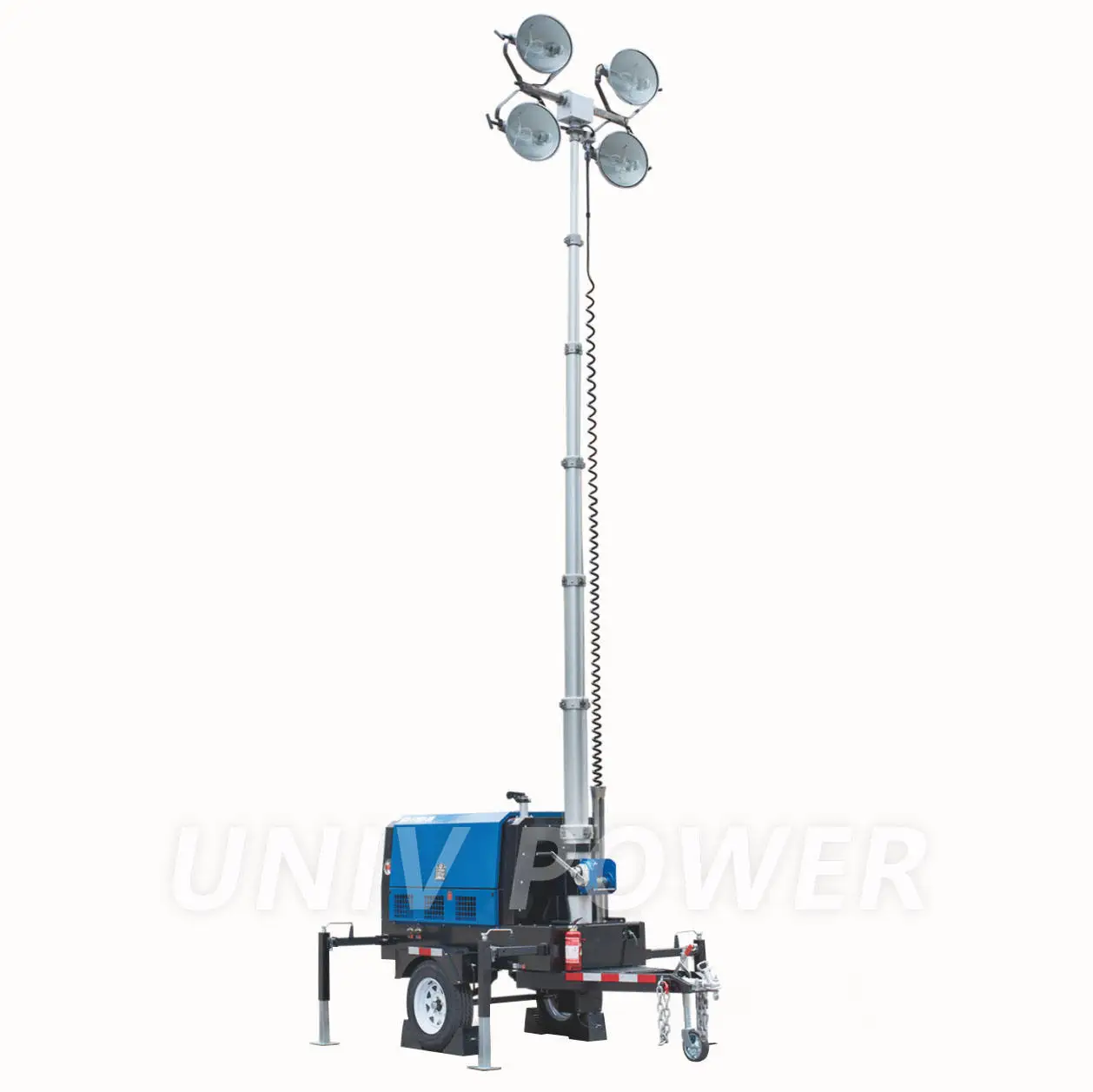Led Lighting Tower 2000 W High Power Portable Electric Mast Light Tower