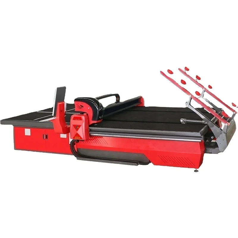 Safety High Efficiency Cnc Glass Cutting Table For Flat Glass Cutting Machine
