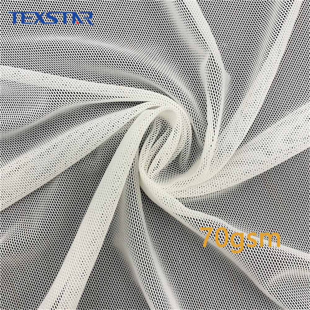 Спандекс powernet 4 way stretch мощность полезной мощности сетчатая ткань для нижнего белья и женского белья