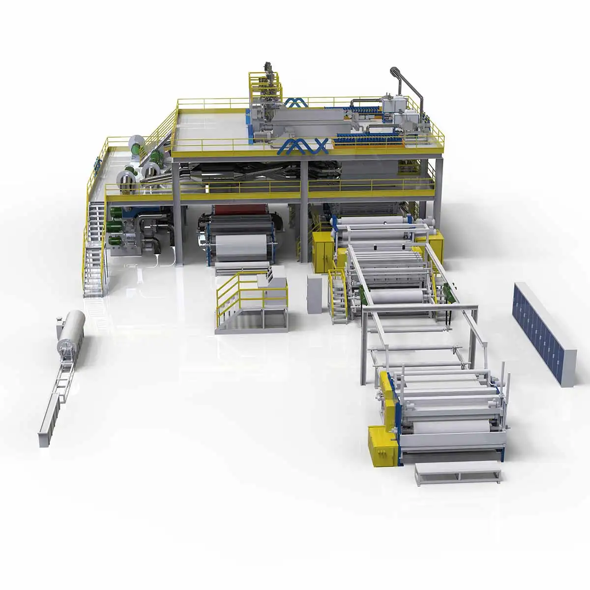 China machine sms spunbond non woven fabric machine polypropylene meltblown nonwoven fabric making machine