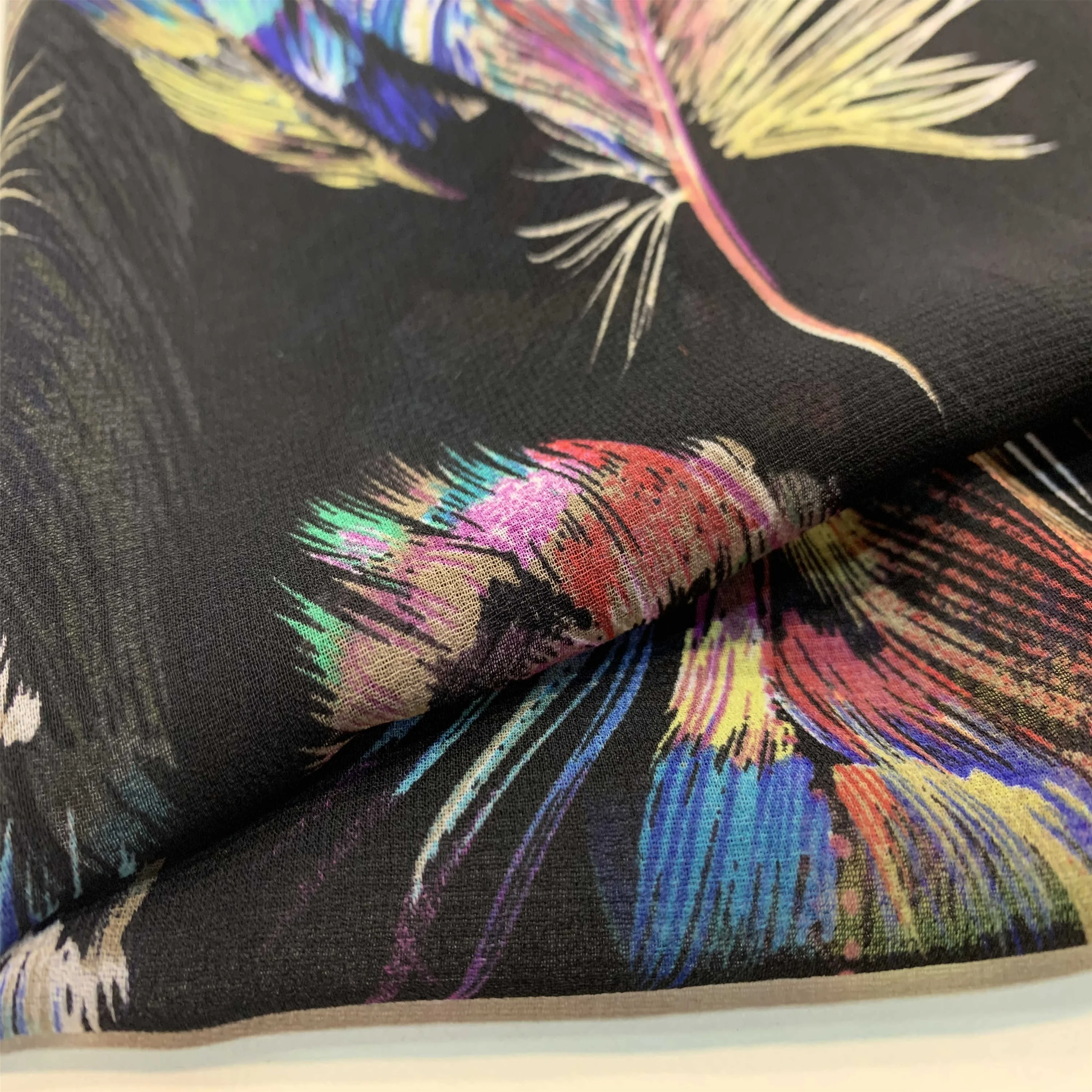 
Elastic Micro Satin Velvet Fabric/100% Polyester 2026 ITY Composite Moss Crepe 