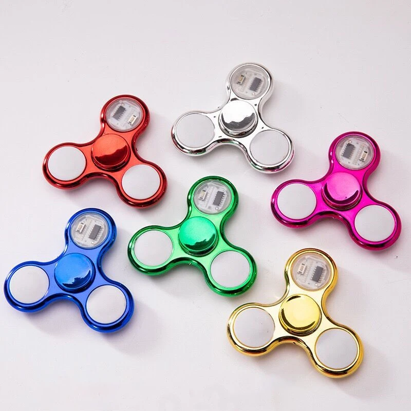 Factory wholesale led fidget spinner glow in the dark fidget spinner lumineux customised fidget spinners