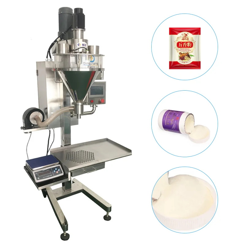 Semi Automatic Small Volume Dry Powders Filling Machine Glucose Powder Auger Fillers