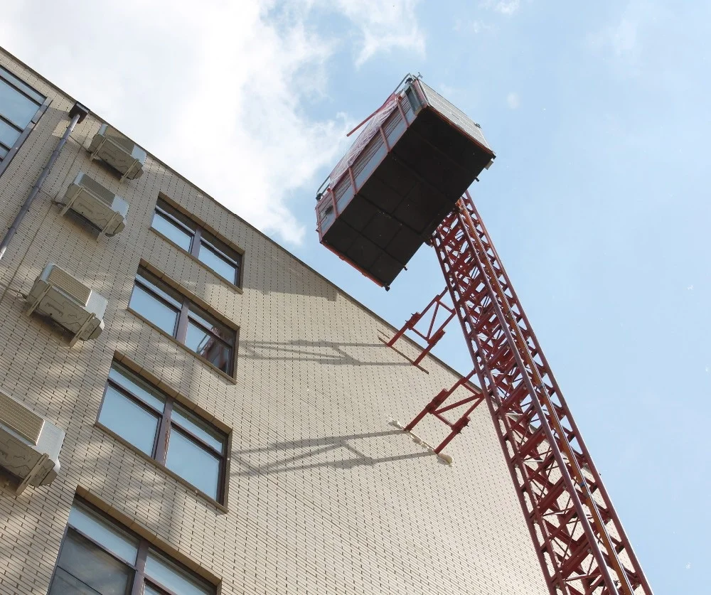 Building hoist construction lifting machine compact construction elevator with CE and EAC certificate China manufacturer