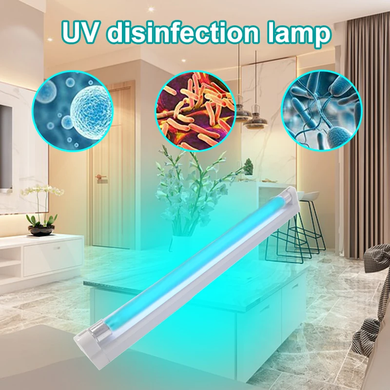 6 Вт 8 10 40 LED T5 T8 трубки лампы голубого света ультрафиолетовая лампа 110V 220V UVC