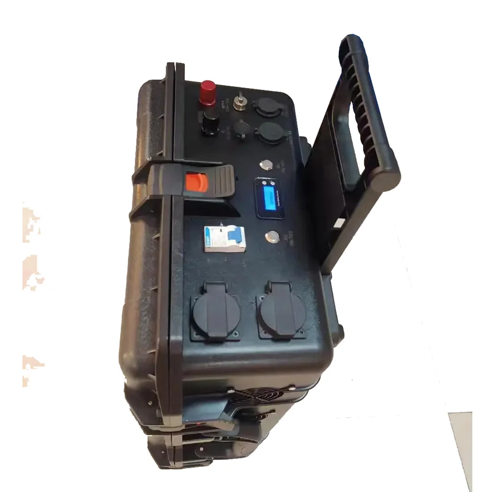 Ac European Standard Camping Outdoor Party Emergency Portable Power Station Solar Generator 5000W For Cooker Car Refrigerator