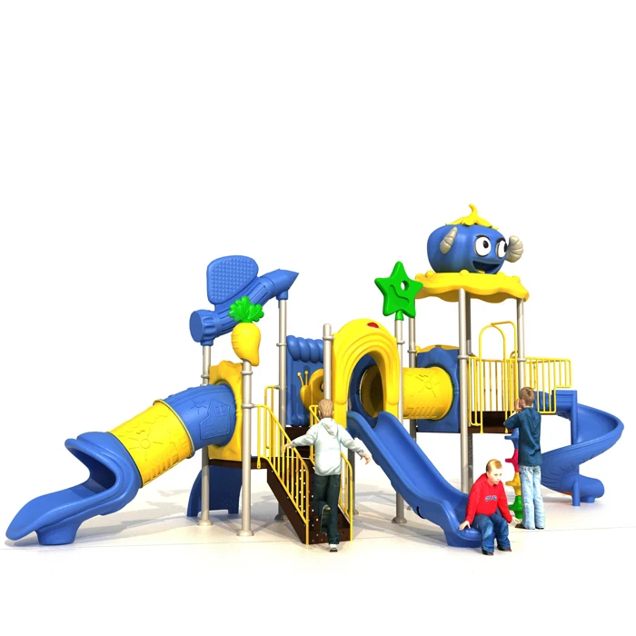 garden games for children yard play set park plastic game equipment children playground slide outdoor double slide kids toys