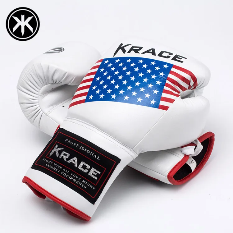 KRACE 2020 ODM custom logo ufc Manufacturer Wholesale Professional High Quality PU Leather Men Training kicking Boxing Gloves