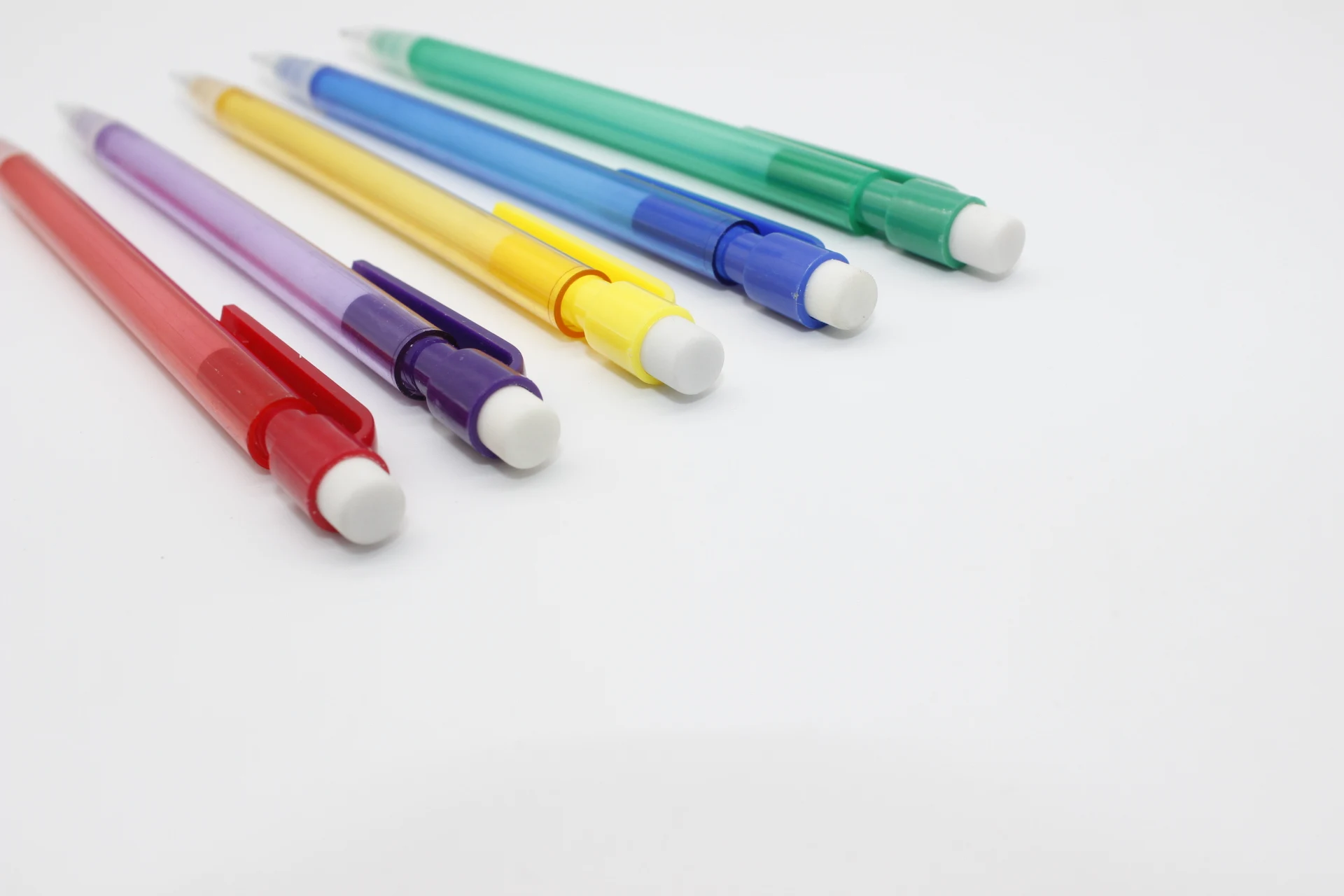 Рекламные Цветные канцелярские товары для школы и офиса 0,5/0,7 мм, цветной механический карандаш с ластиком