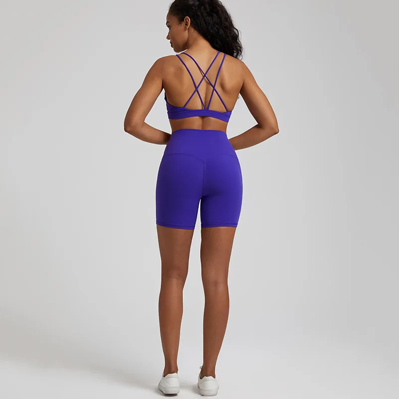 Compression new model soft high waist womens workout fitness yoga suit quick dry sexy yoga leggings and bra set