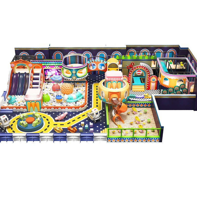 Soft amusement park indoor equipment adventure games for kids