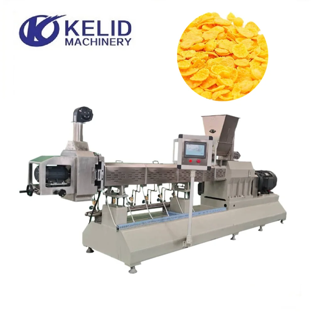 Breakfast Cereals Choco Pop Corn Flakes Food Production Machine Line
