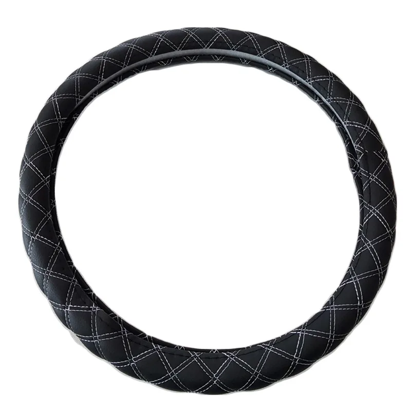 
New Design Crocodile Alligator Leather Car Steering Wheel Cover Auto Interior Accessories 