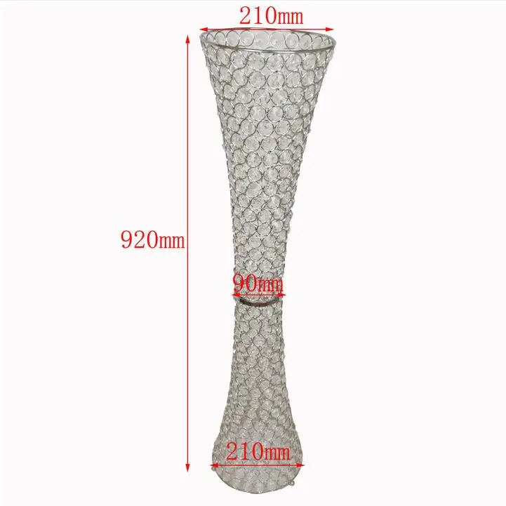 Luxury Wedding Table Centerpieces Crystal Candelabra Flower Stand Flower Base For Wedding Centerpieces Table Decoration