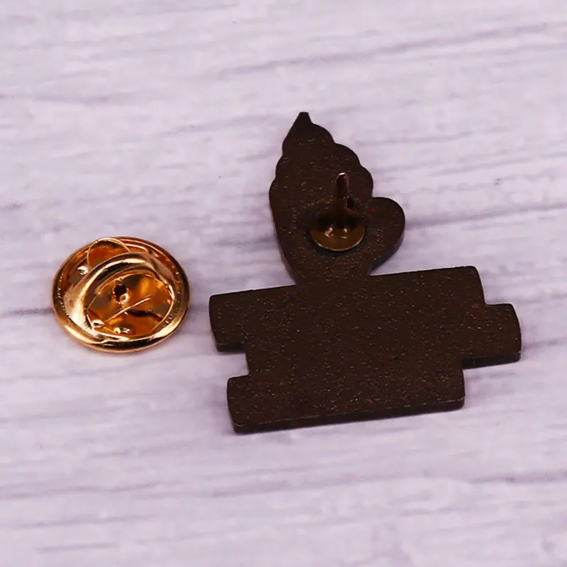 Hard Work Patience Justice Loyalty Hufflepuf Wizard House Pride Badges Wizarding School Book Stack Brooches