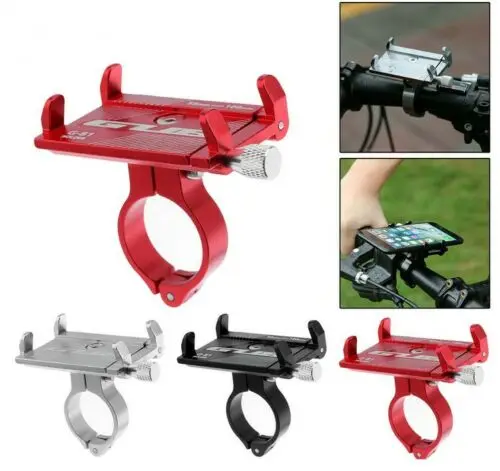 GUB G-81 Motorcycle Bicycle Bike Handlebar Phone Holder Clip Stand Mount Bracket