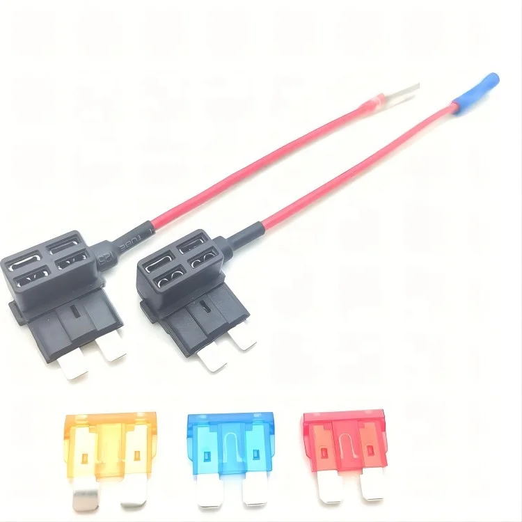 Factory Wholesale Holder 12V Car Add a circuit Auto Fuse TAP Adapter with 5A 10A 15A Mini Blade Fuse