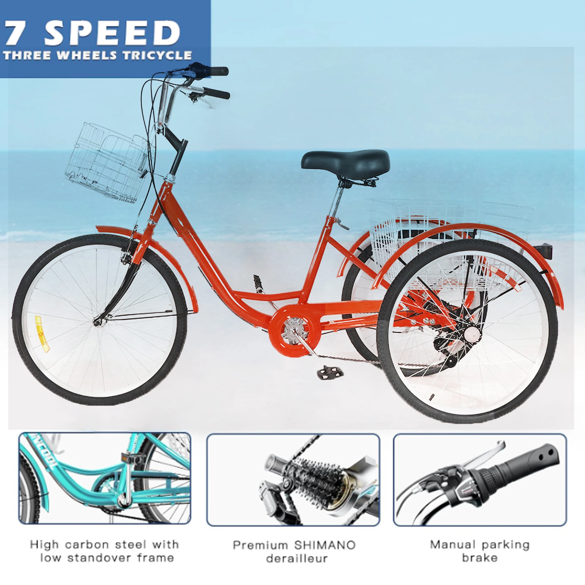 Customize Fashionable 3 Wheels Trike with Good Quality