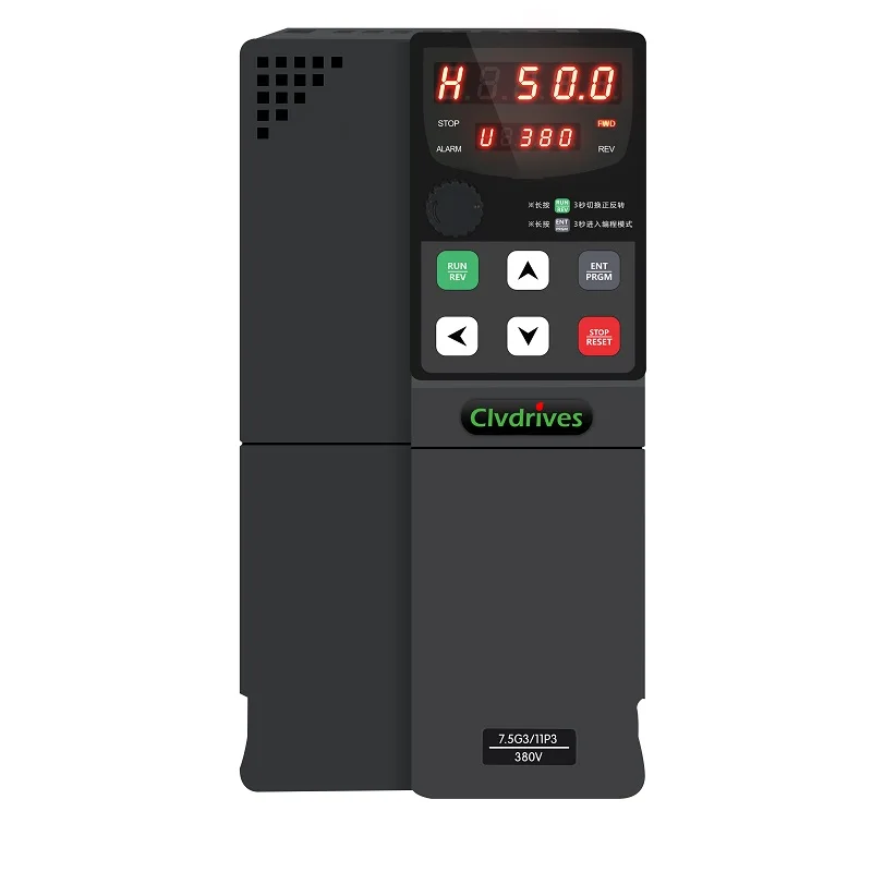 three phase 380V 7.5KW VFD Drives 10HP Variable Frequency  Converter AC output Inverter Motor Speed Control High Quality