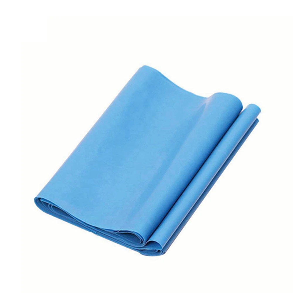 Flat Skin Friendly Stretch Bands 1.5m Long TPE Non-Latex Physical Therapy Bands With 4 Resistance Level