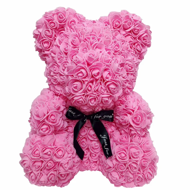 Styrofoam Oso Rose Flower Bear Valentine Big Teddy Bear Rose Bear Gift For Girlfriend