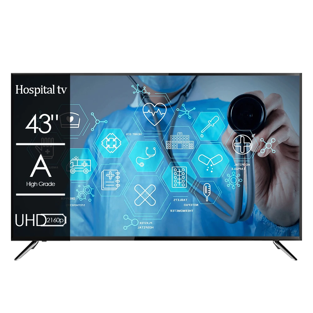 Hospital Use 43inch Ultra HD 4K LED TV Television 43 50 55 65 Inch Smart TV With Android WiFi
