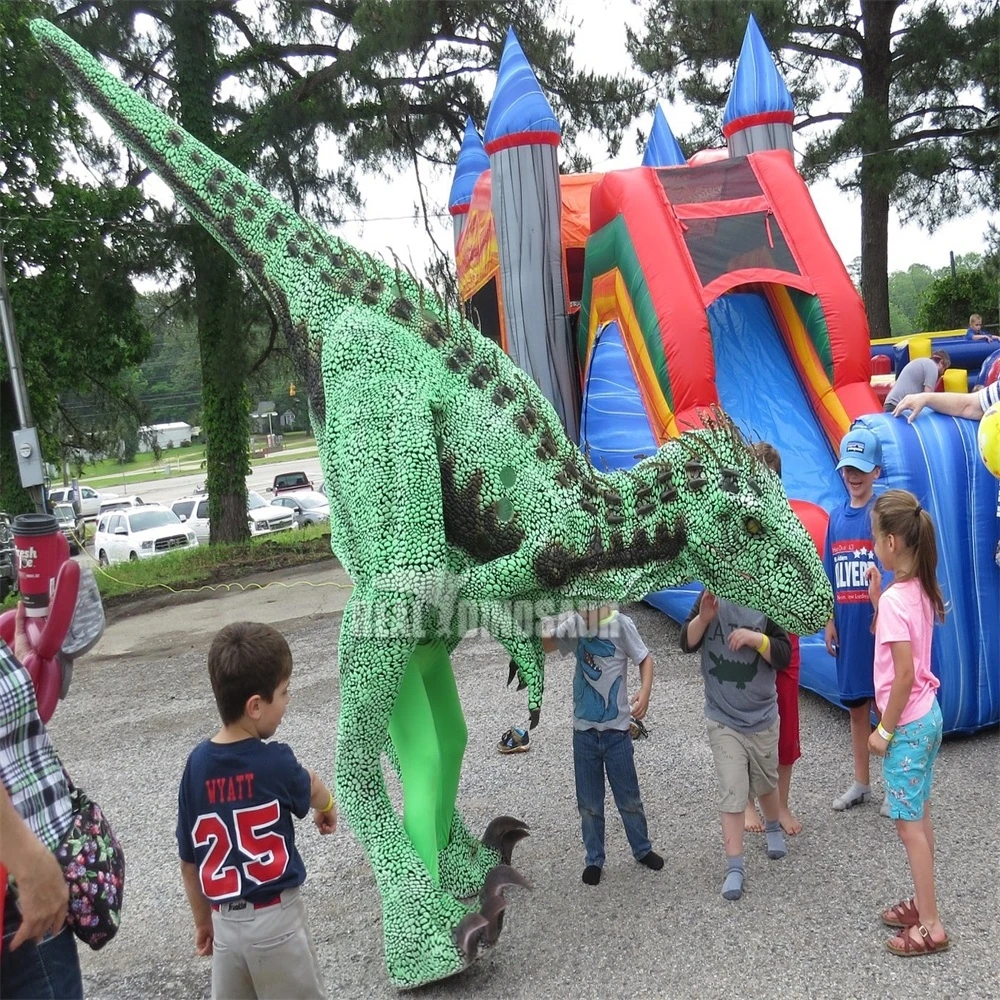 6.5 m Hidden Legs Animatronic Raptor Dinosaur Costume