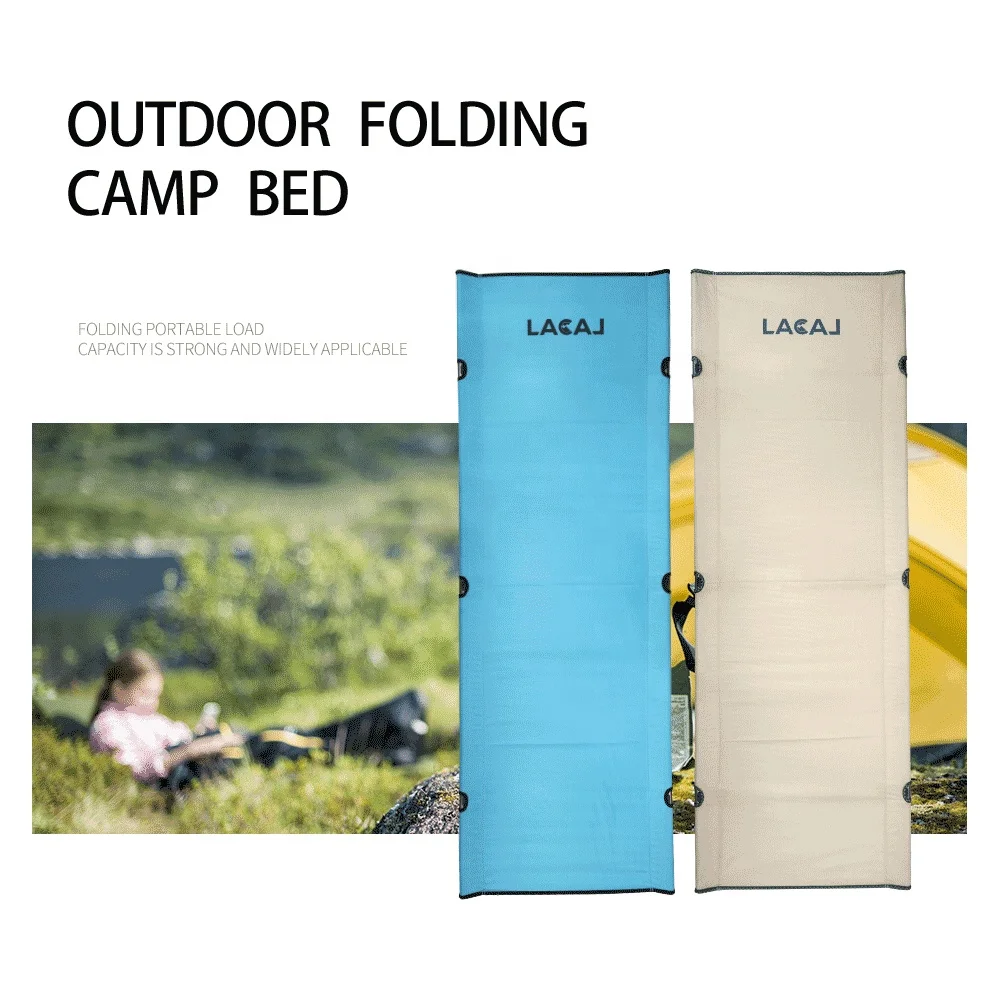 Outdoor Aluminum Alloy Camping Cot Folding Military Camping Bed With Carry Bag