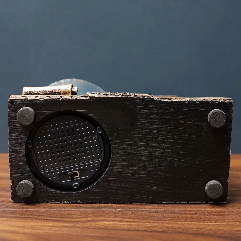 Retro Tower Hourglass Sand Timer Fantasy Crystal Ball Glowing Music Box Home Decoration Craft Student Gift