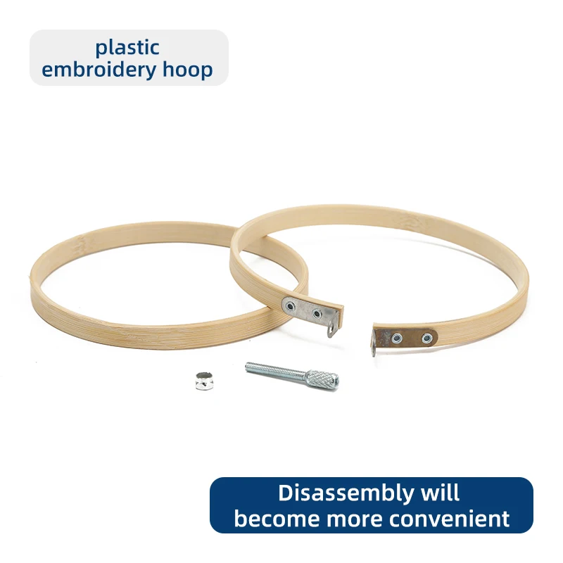 JP Diy Portable 50 Color Thread Bamboo Embroidery Hoop Set Cross Stitch Tool Accessories Embroidery Kit Sets