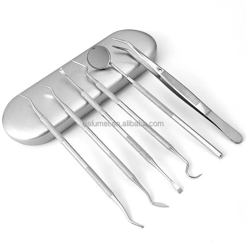 Reusable Portable Stainless Steel Toothpicks Metal Tooth Cleaning Tool