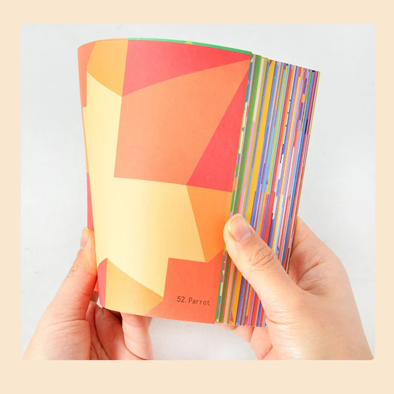 HOYE CRAFTS Cartoon Animal Handcraft Paper Art Colorful Creative Origami Paper DIY Toy