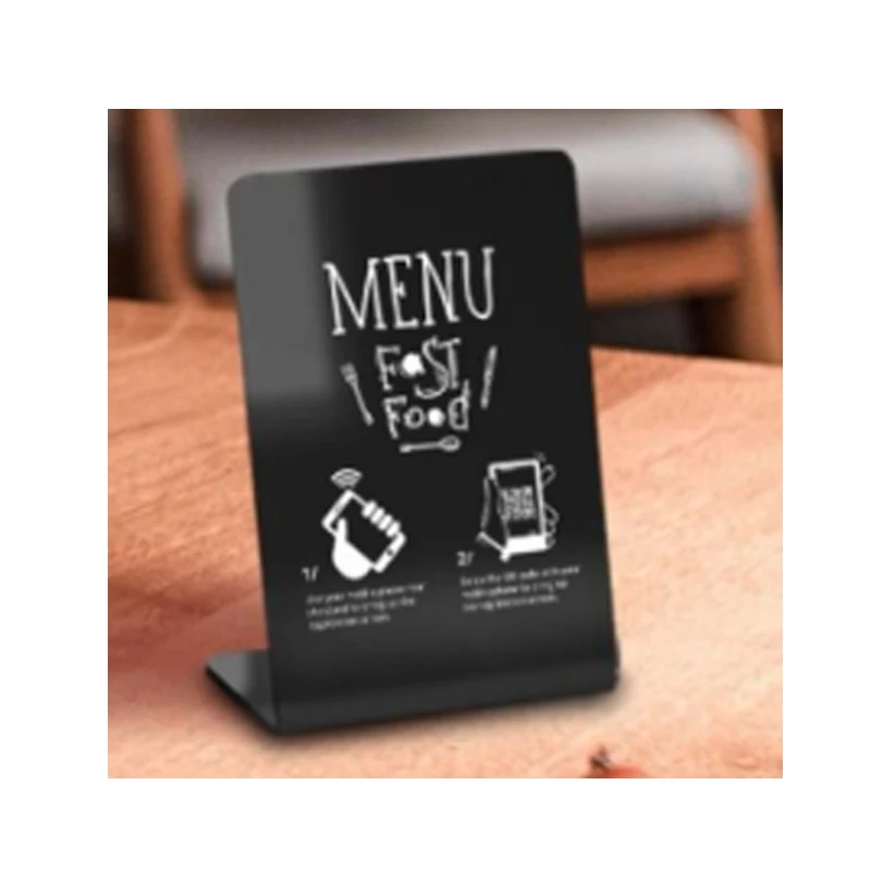 Customized Plastic NFC QR Code NT 213/216 Rfid Menu NFC Stand Table