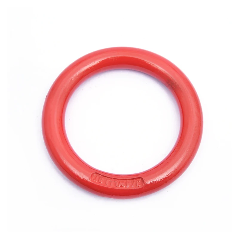 CE Certificated heavy duty red alloy steel G80 round ring 1/2*3 1.2T 5/8*3 1.5T for lifing