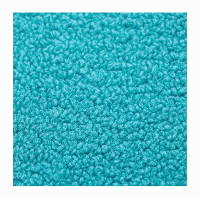 MINGMAO Bright Blue Teddy 100%polyester Knitted Stretch Polar Fleece Fabric For Blanket 500GSM