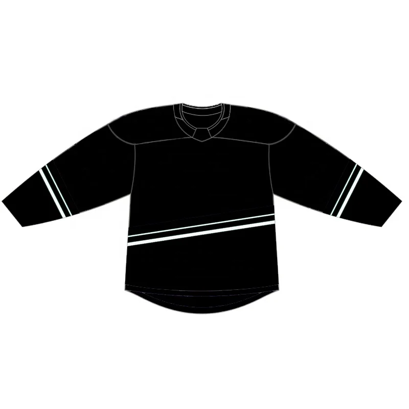 H6400 black custom hockey jerseys no minimum ice hockey uniforms