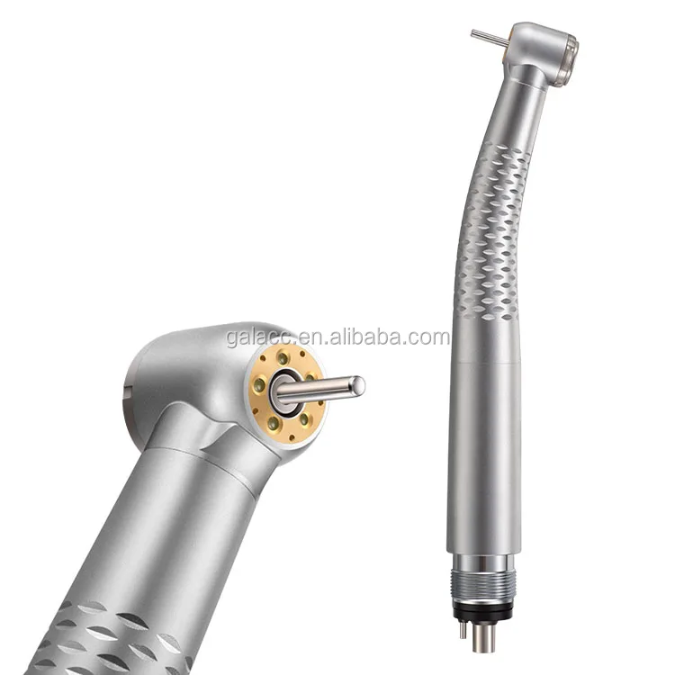 Dental Turbine With Led Generator Hand Piece Turbine High Speed Led Handpiece Ceramic Bearing Single Spray Water Push Button