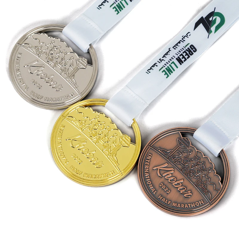 Factory High Quality Custom Marathon Medals 3D Medals Customize Pattern Logo Medal Medallions