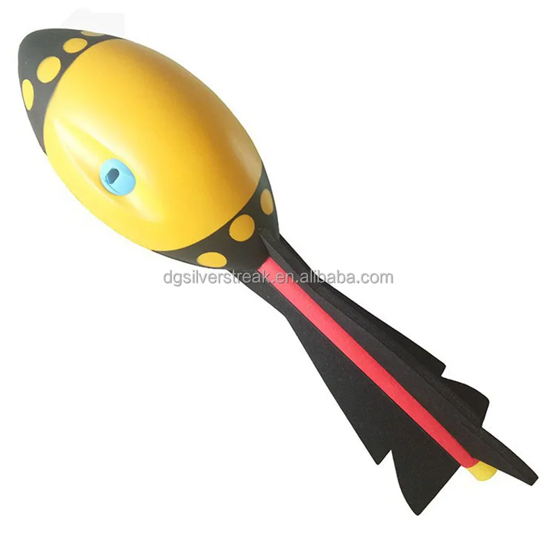 Hand Grip Missile Rocket Darts Ball with Whistling Football Foam Rocket Ball Outdoor Sports