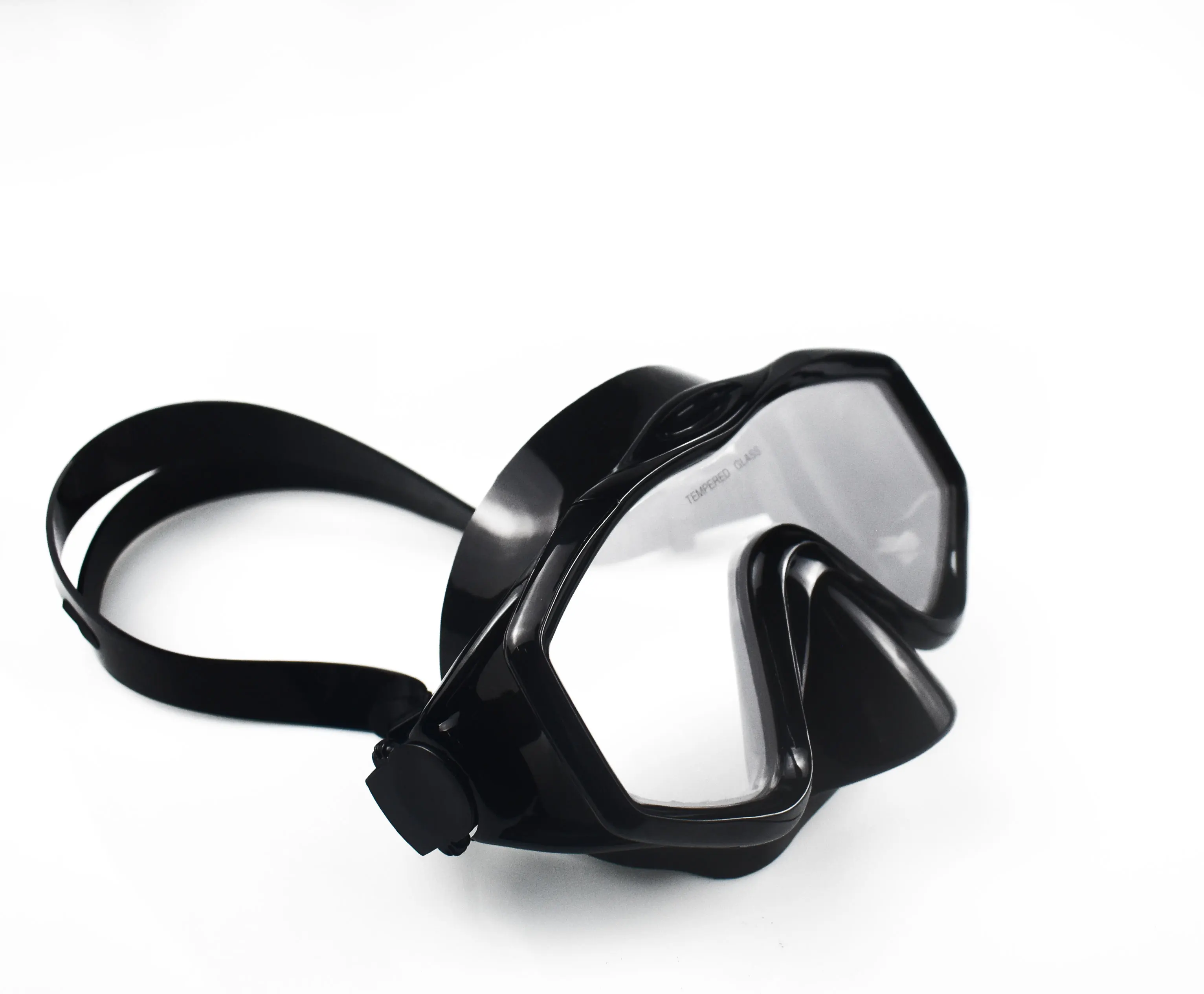 Thaistone China Adults Scuba Diving Mask Black Anti-Fog Swim mask Professional Snorkel Goggles with Nose Cover for Diving