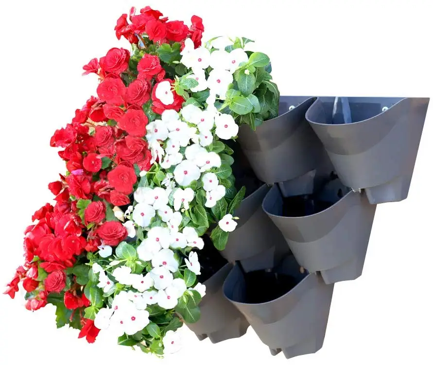 Outdoor Garden Living Plant Pots Self Watering Green Wall Vertical Gardening Planter