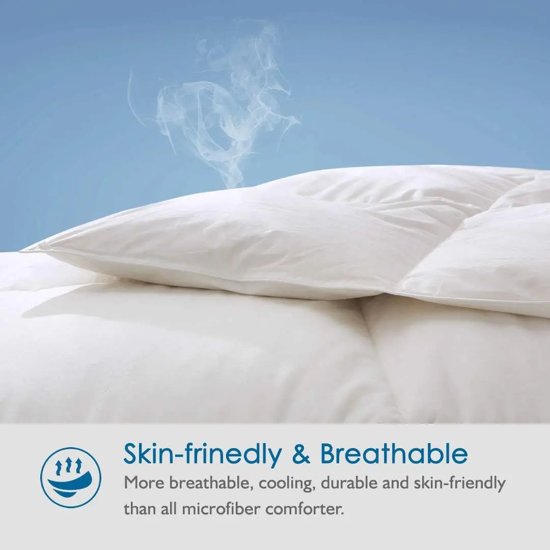 Custom Spring Autumn Winter Light Weight Warm Hypoallergenic Duvet Insert 100% Goose Filling Down Comforter Home Hotel Hospital