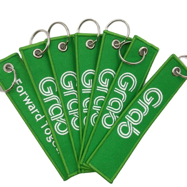 New Product Custom Keychain Promotion Embossed Leather Keychain Marketing Gifts