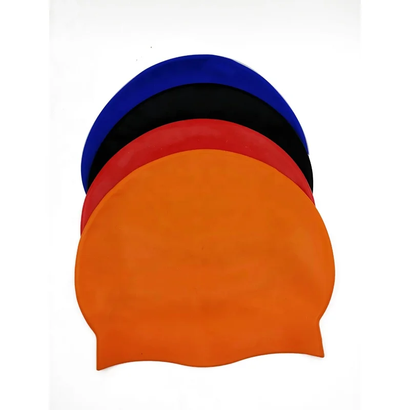 50g Adult Seamless Silicone Swim Cap 100%Silicone Leak Proof Swimming Caps Custom Logo Low MOQ