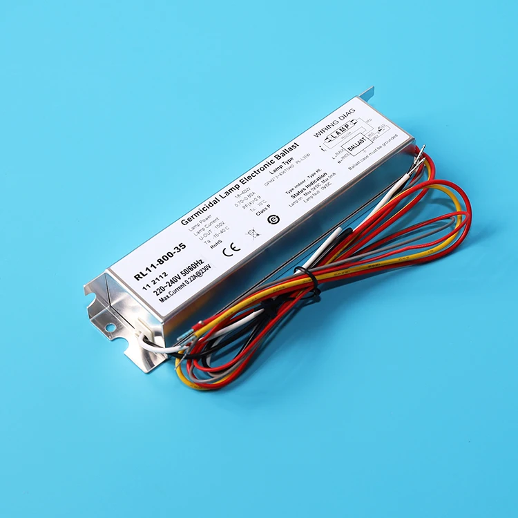 RL11-800-35 uvc бактерицидный стерилизатор лампа Электронный балласт uv бактерицидная Китай электронный для 254nm УФ