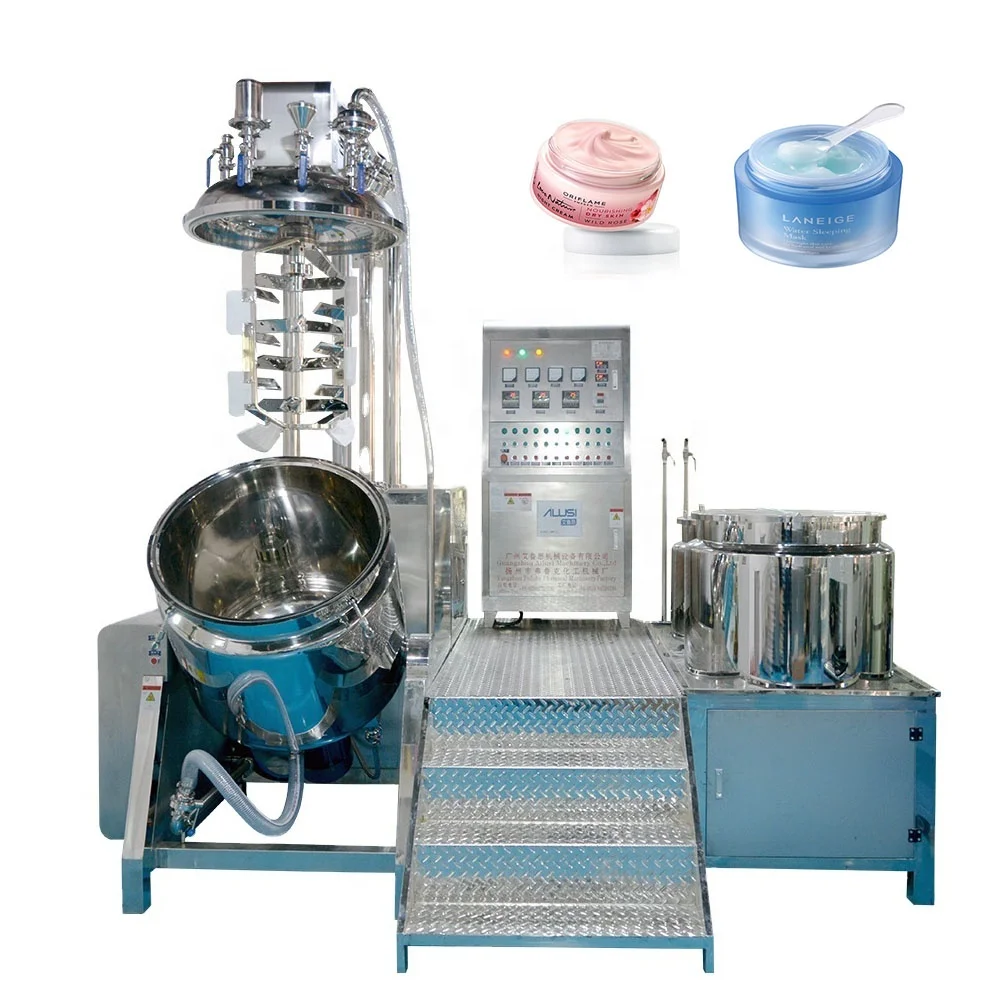 Baby Oil Homogenizing Mixer Machines Toner Shampoo Making Machine Cosmetic Cream Emulsifying Vacuum Homogenizer Emulsifier